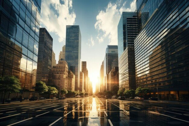 Foto edificios altos en la ciudad