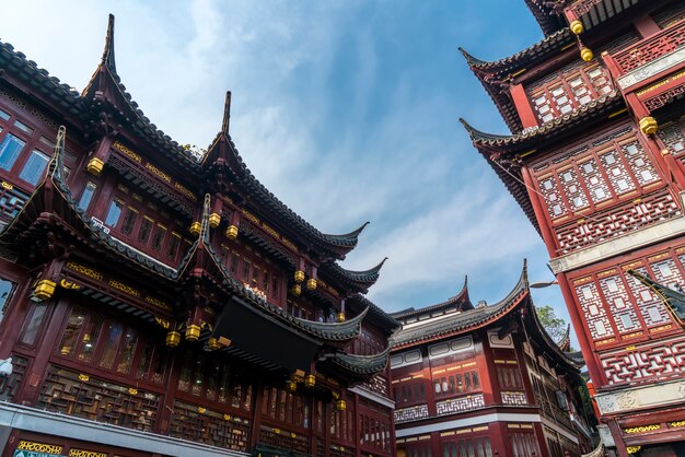 Edificios antiguos en Shanghai Yu Garden