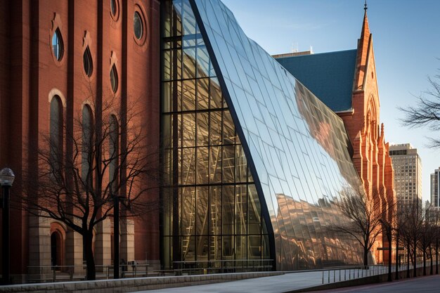 Foto edificios de arquitectura en el centro de la ciudad de boston