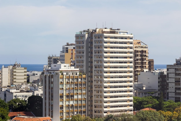 Edificios en el barrio de Leblon en Río de Janeiro, Brasil.