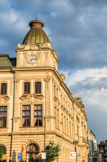 Edificios en el casco antiguo de Prerov - Región de Olomouc, República Checa