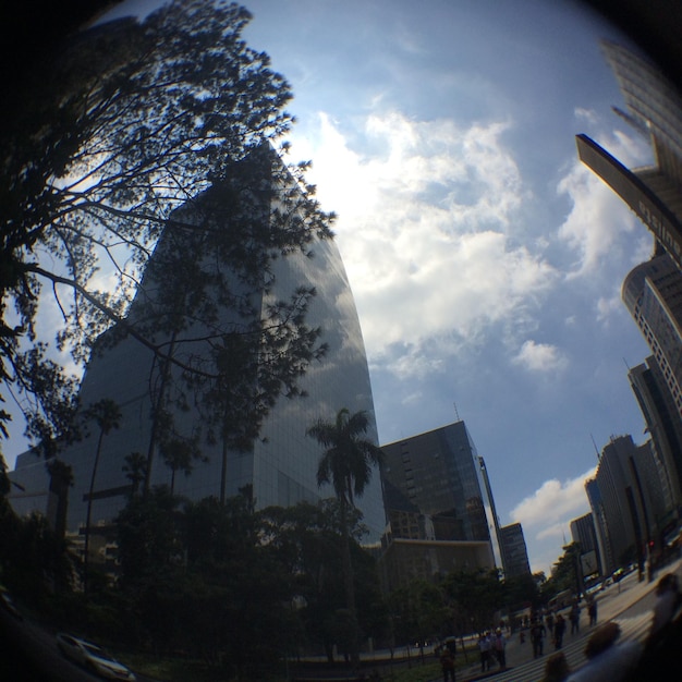 Foto edifícios da cidade contra o céu