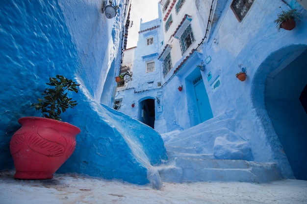 Edifícios da cidade de chefchaouen