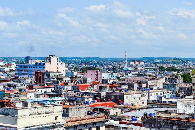 Edifícios da cidade no centro de Havana Cuba