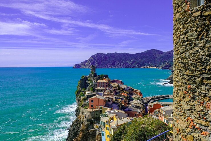 Edifícios de arquitetura de Vernazza em Cinque Terre