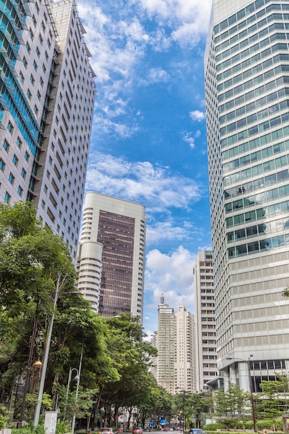 Edifícios de escritórios modernos no centro de Kuala Lumpur