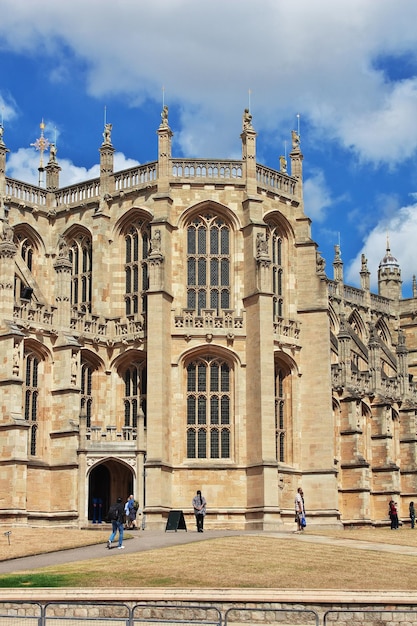 Edifícios do castelo de Windsor na Inglaterra Reino Unido