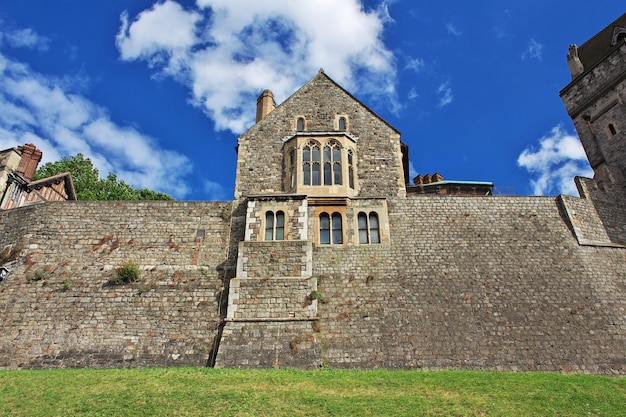 Edifícios do castelo de Windsor na Inglaterra Reino Unido