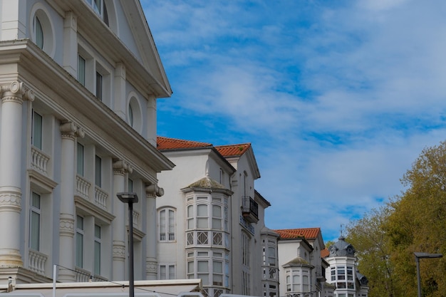 Edifícios e ruas da cidade de Santader Cantabria Espanha