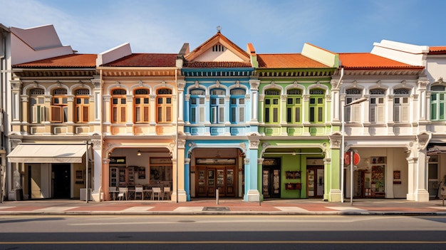 Edifícios históricos em joo chiat road