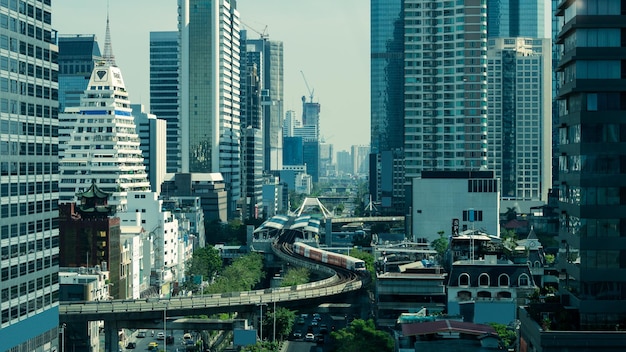 Foto edificios modernos en la ciudad