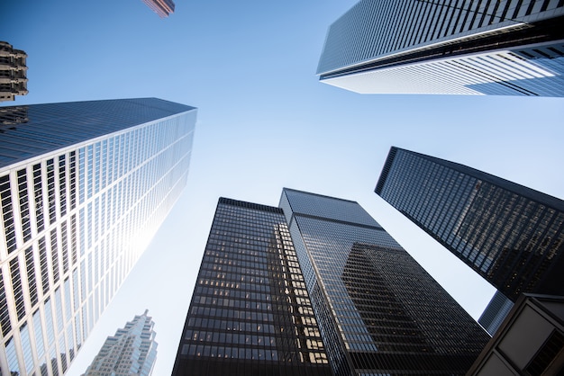 Foto edifícios modernos na cidade de toronto