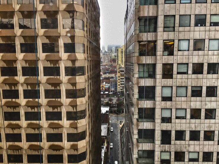 Foto edifícios modernos na cidade.