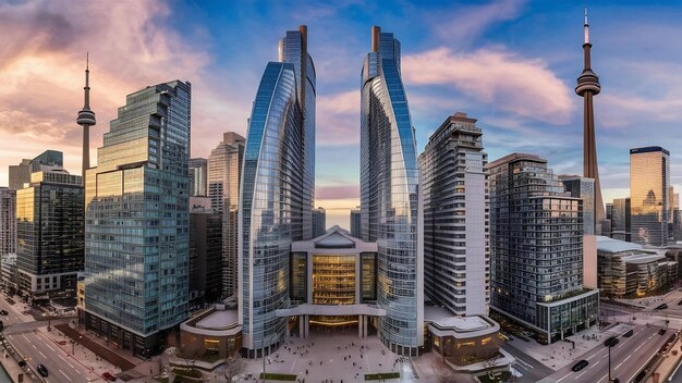 Edificios modernos en Toronto, Ontario, Canadá