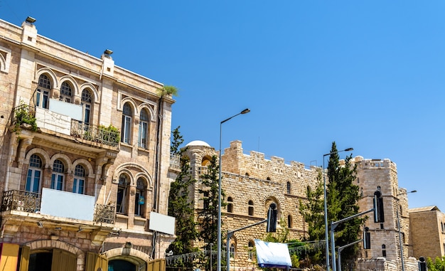 Edifícios no centro da cidade de Jerusalém - Israel