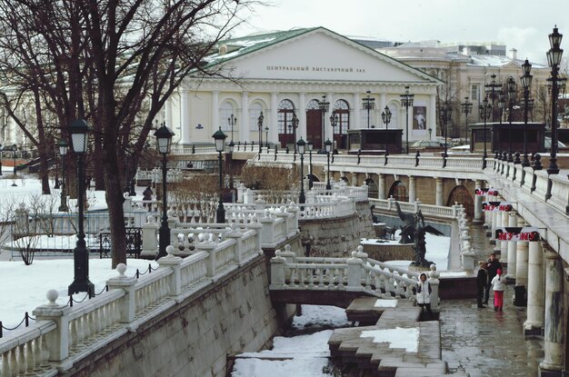 Edifícios no inverno