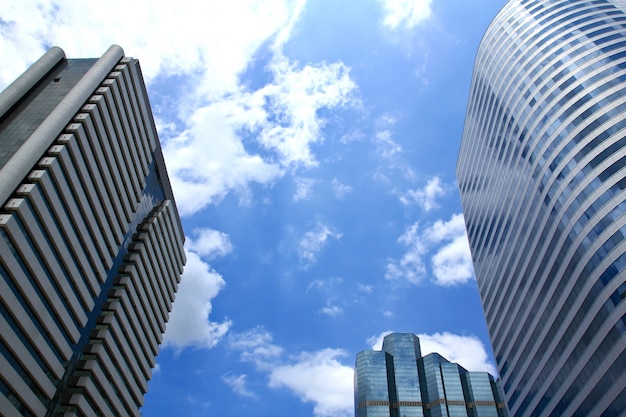 Foto edificios de oficinas en el centro de negocios