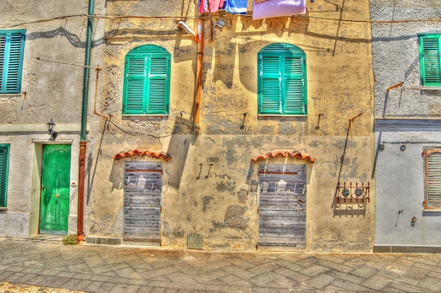 Edifícios pitorescos em Alghero Sardinia