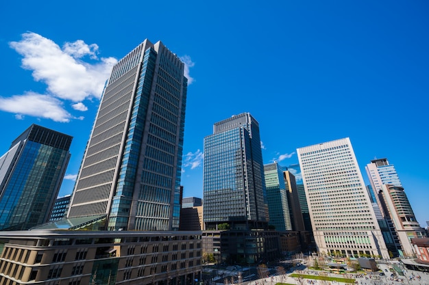 Edificios en Tokio, Japón