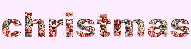 editar efecto de texto navidad