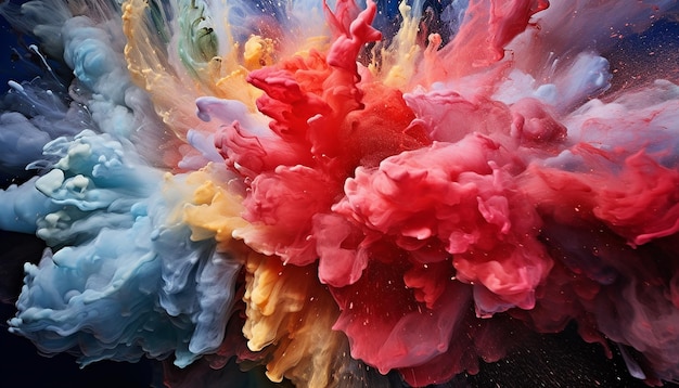 Editorial océano geográfico foto explosión de colores bajo el agua