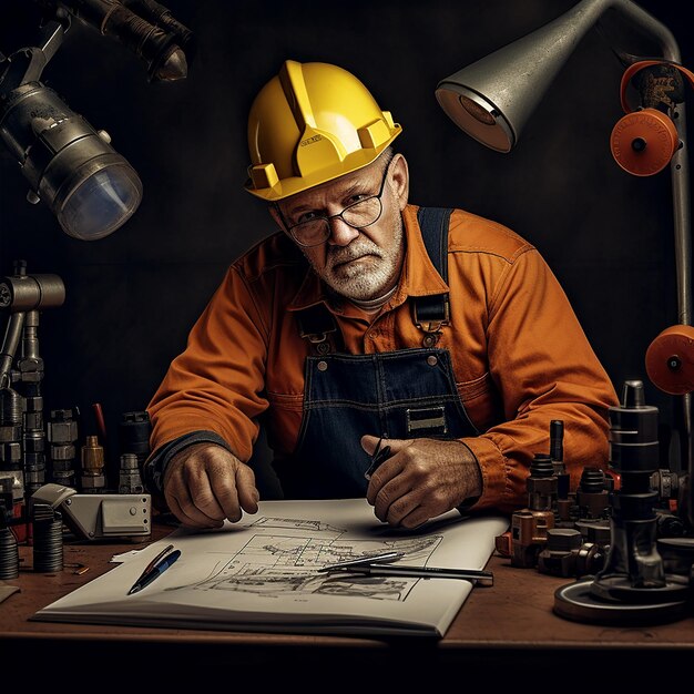 Foto educação de engenharia mecânica e construção