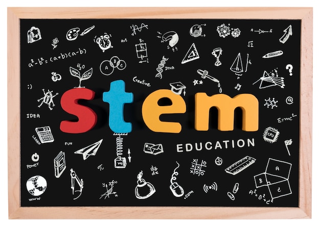 Foto educação stem. matemática de engenharia de tecnologia de ciência.