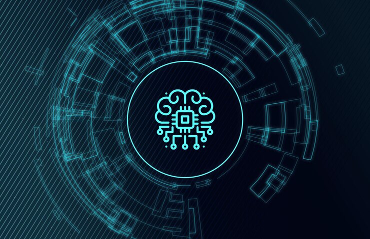 Foto educación cibernética estudiando nuevas tecnologías concepto de modernidad de inteligencia artificial