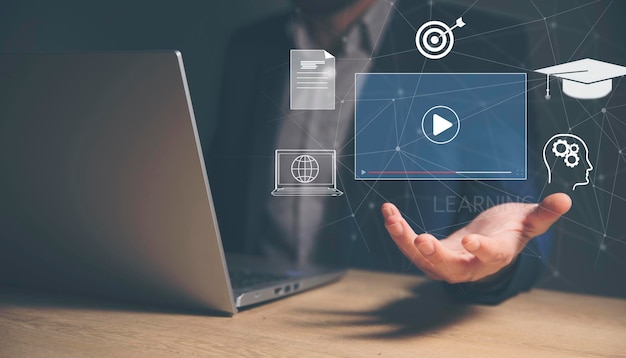 Educación Distancia Elearning Aprendizaje en línea Concepto de desarrollo personal