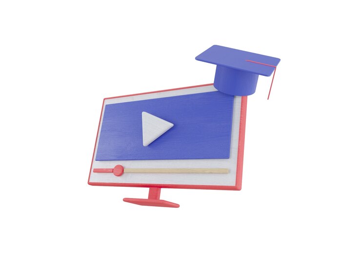 educación en línea ilustración 3d establecer iconos ebook en línea conferencia plan de estudios gris azul