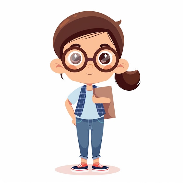 Educación del maestro de la escuela Ilustración de conocimiento Diseño conceptual feliz Libro de clase vectorial