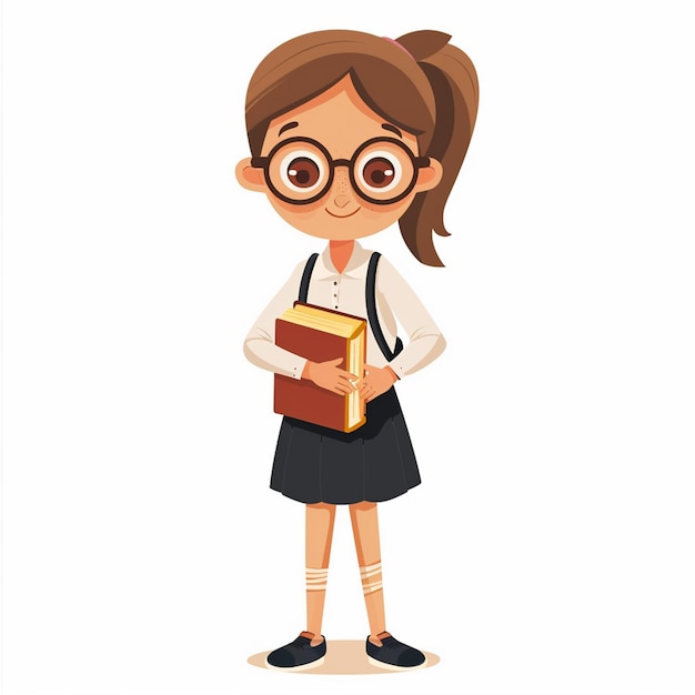 Educación del maestro de la escuela Ilustración de conocimiento Diseño conceptual feliz Libro de clase vectorial