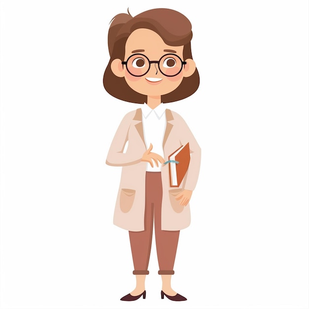 Educación del maestro de la escuela Ilustración de conocimiento Diseño conceptual feliz Libro de clase vectorial