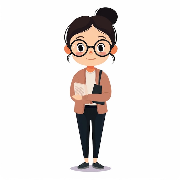 Educación del maestro de la escuela Ilustración de conocimiento Diseño conceptual feliz Libro de clase vectorial
