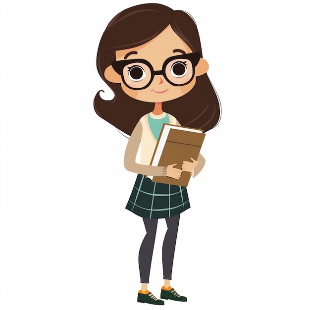 Educación del maestro de la escuela Ilustración de conocimiento Diseño conceptual feliz Libro de clase vectorial