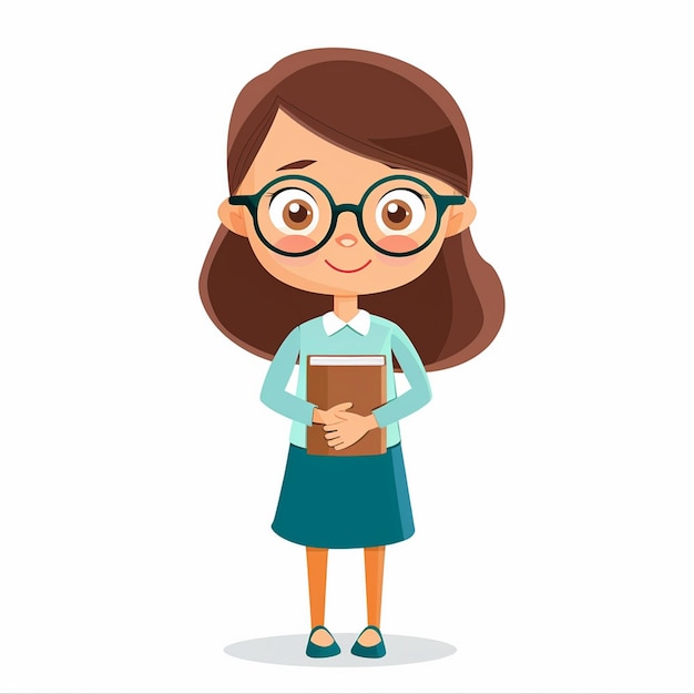 Educación del maestro de la escuela Ilustración de conocimiento Diseño conceptual feliz Libro de clase vectorial