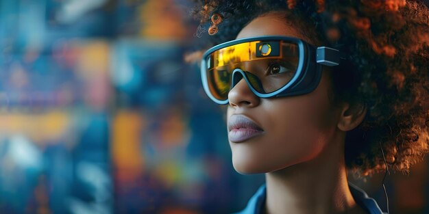 Educación de realidad aumentada Abrazando el aprendizaje interactivo con gafas 3D Concepto Educación de realidad añadida Aprendizaje interactivo Integración de tecnología de gafas 3d