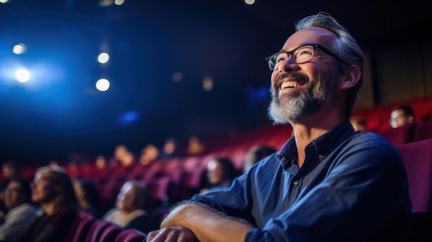 Educador de teatro criativo em ensaio inspirando paixão nas artes do espetáculo