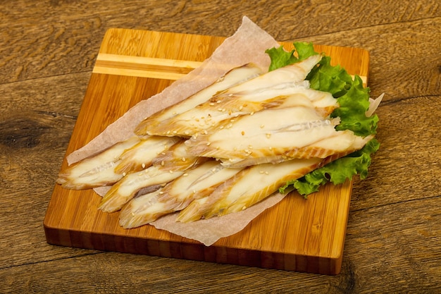 Eel sashimi