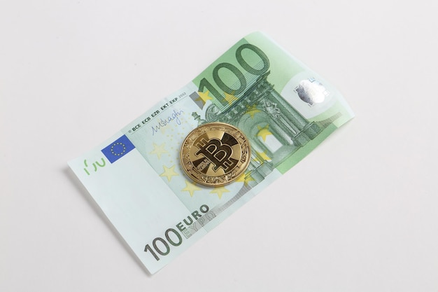 Efectivo Multi Euro Dolar Diferentes tipos de billetes de nueva generación bitcoin