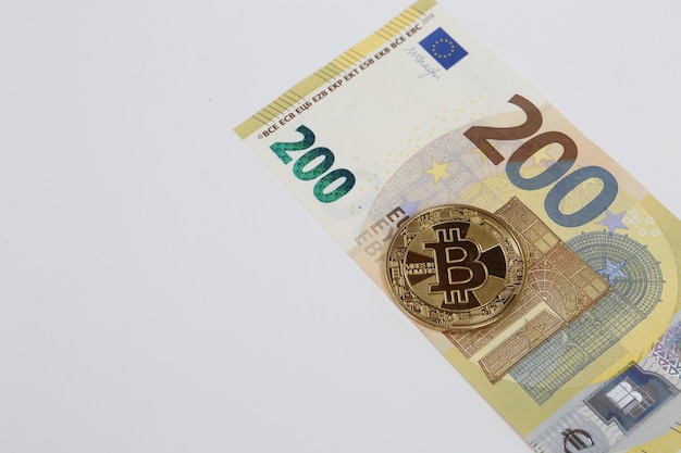 Efectivo Multi Euro Dolar Diferentes tipos de billetes de nueva generación bitcoin