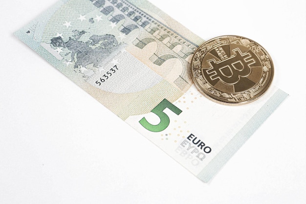 Efectivo Multi Euro Dolar Diferentes tipos de billetes de nueva generación bitcoin
