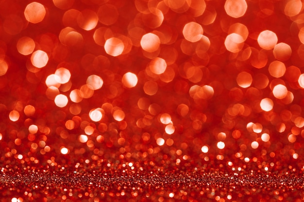 Efecto bokeh abstracto rojo brillo