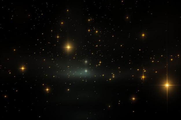 Efecto de brillo de estrellas Fotografía superpuesta Luz mágica Estrellas centelleantes Ambiente onírico Estilo caprichoso