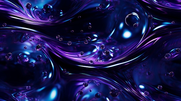 Foto efecto de cristal de fondo de reflejos de agua con gas abstracto