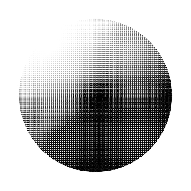 Efecto de elemento de medio tono PNG fondo transparente