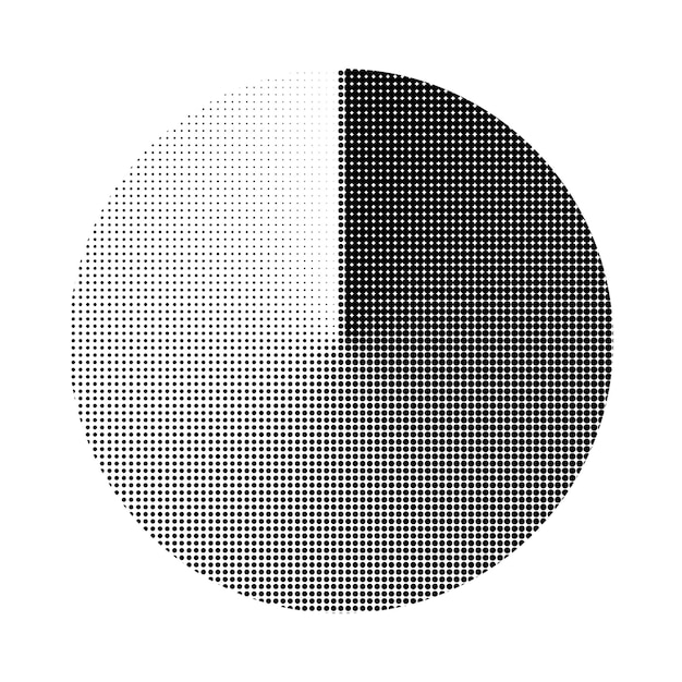 Efecto de elemento de medio tono PNG fondo transparente