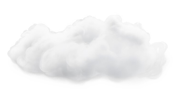 Efecto de elemento de nube PNG fondo transparente
