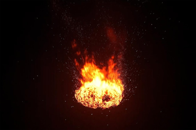 Efecto de explosión de fuego