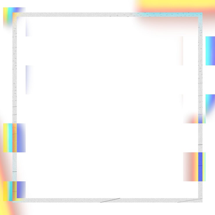 Foto efecto de fallo png del cuadro cuadrado